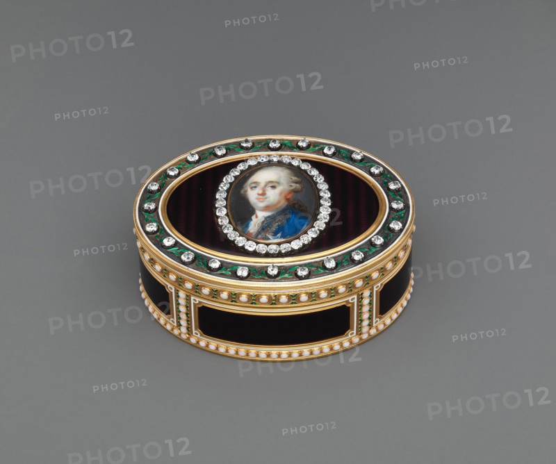 Snuffbox with portrait of Louis XVI (1754-1793), King of France, 1779-80. Creator: Joseph Etienne Blerzy.