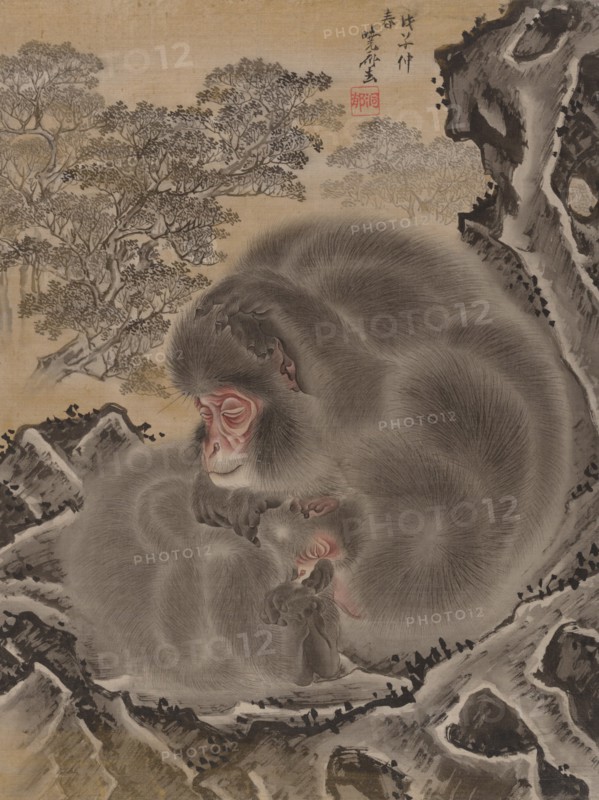 Monkeys, March 1888. Creator: Kawanabe Kyosai.