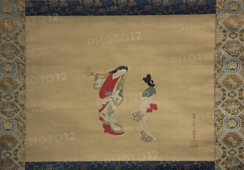 Woman and Attendant, 18th century. Creator: Nishikawa Sukenobu.