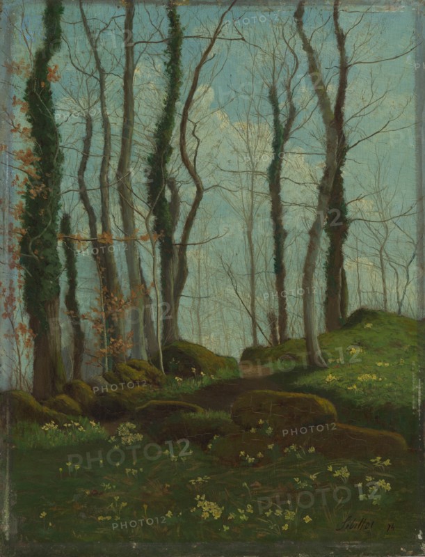 Spring in Brittany, 1874. Creator: Paul Sébillot.