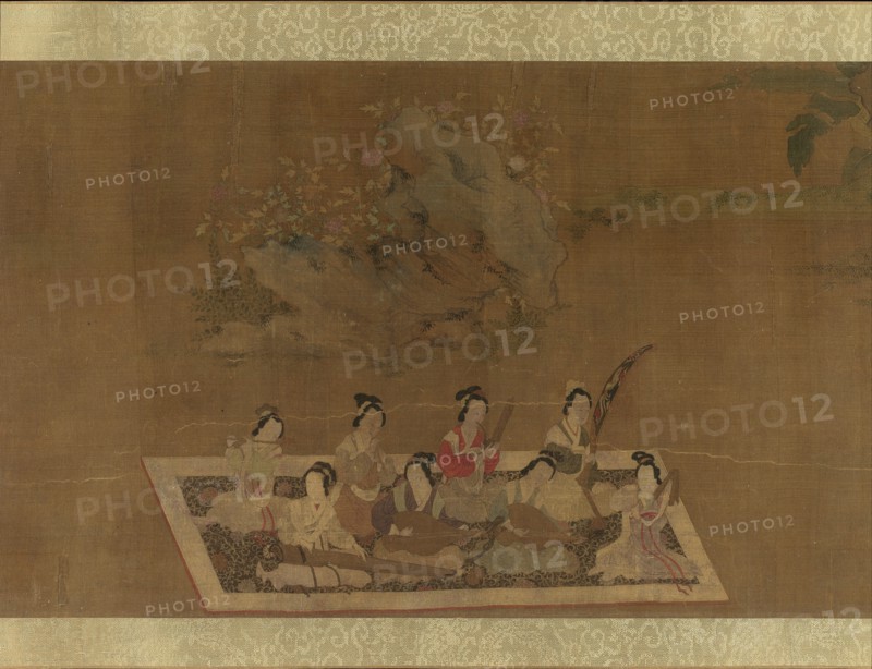 Lady Su Hui and Her Verse Puzzle, 16th century. Creator: In the style of Qiu Ying (Chinese, ca. 1495-1552).