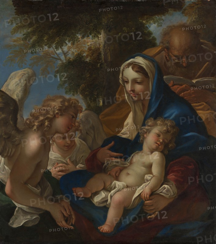 The Holy Family with Angels, ca. 1700. Creator: Sebastiano Ricci.