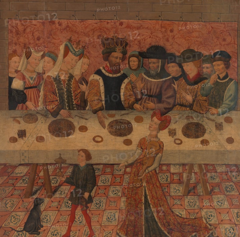 Salome Dancing before Herod. Creator: Spanish (Catalan) Painter (mid-15th century).
