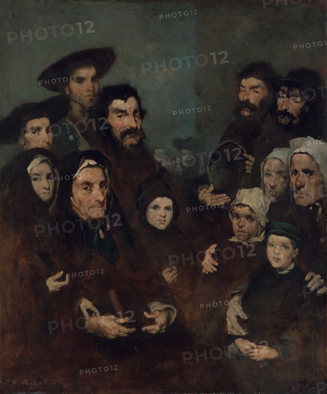 Breton Fishermen and Their Families, possibly ca. 1880-85. Creator: Theodule Ribot.