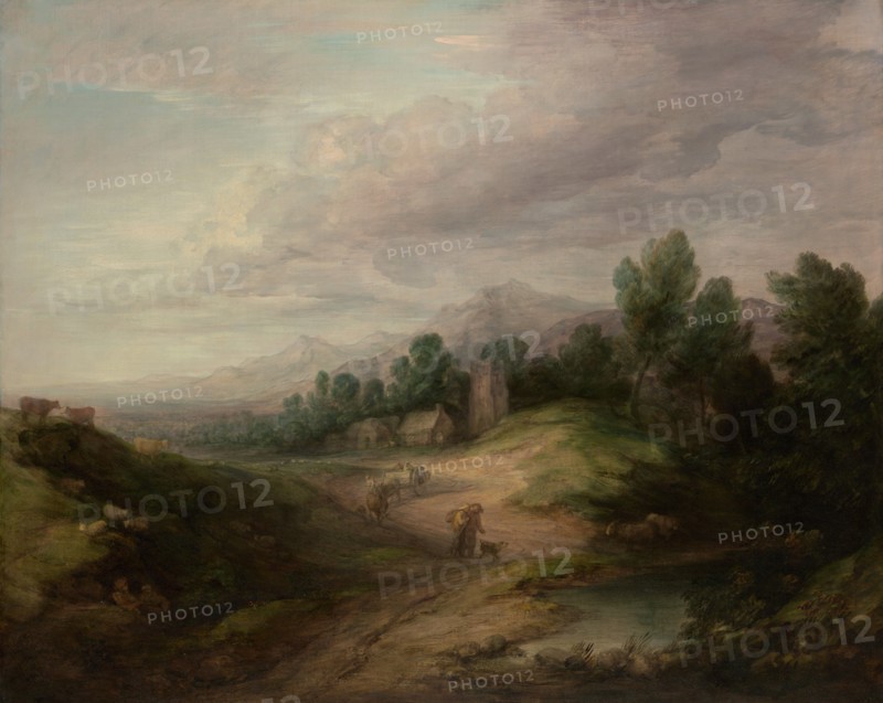 Wooded Upland Landscape, probably 1783. Creator: Thomas Gainsborough.
