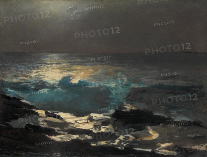Moonlight, Wood Island Light, 1894. Creator: Winslow Homer.