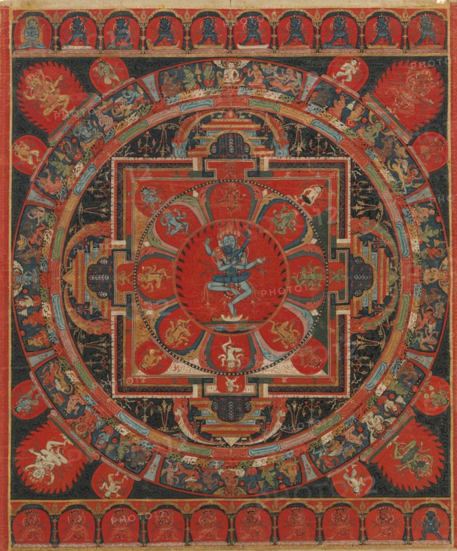 Hevajra Mandala, 15th century. Creator: Unknown.