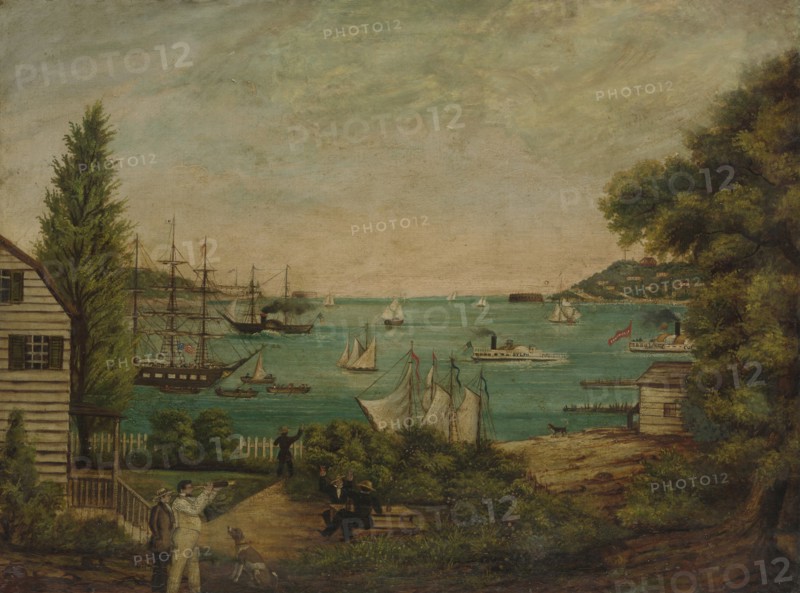 View from Staten Island, ca. 1855. Creator: Unknown.