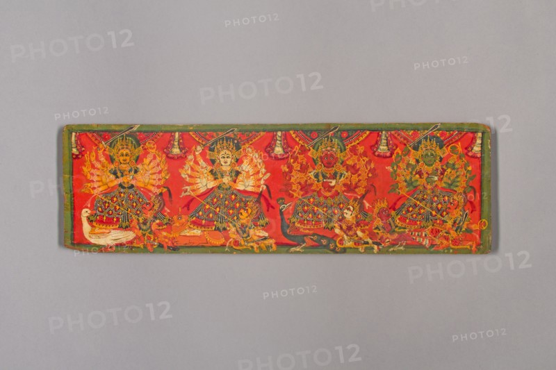 Book Cover with Four Durgas, 18th century. Creator: Unknown.