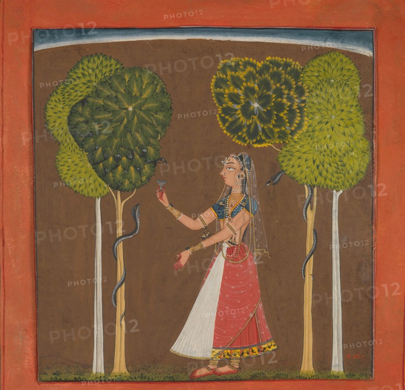Ragini, possibly Asavari: Folio from a Ragamala Series , ca. 1700-1710. Creator: Unknown.