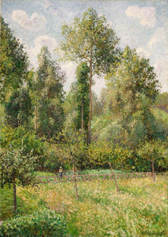 Poplars, Éragny, 1895. Creator: Camille Pissarro.