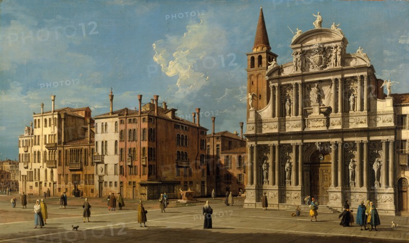 Campo Santa Maria Zobenigo, Venice, 1730s. Creator: Canaletto.