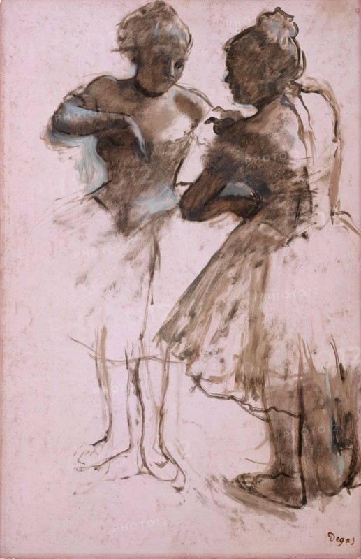 Two Dancers, 1873. Creator: Edgar Degas.