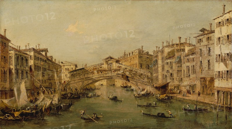 Venice: The Rialto. Creator: Workshop of Francesco Guardi (Italian, Venice 1712-1793 Venice).