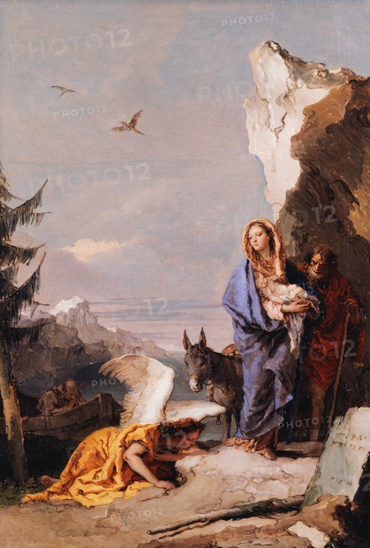The Flight into Egypt, ca. 1767-70. Creator: Giovanni Battista Tiepolo.