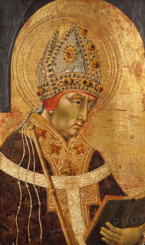Saint Ambrose, 1465-70. Creator: Giovanni di Paolo.