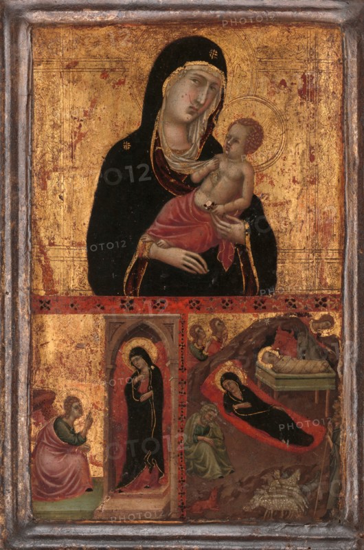 Madonna and Child with the Annunciation and the Nativity, ca. 1310-15. Creator: Goodhart Master.