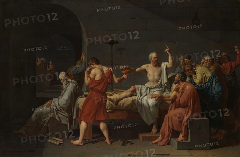 The Death of Socrates, 1787. Creator: Jacques-Louis David.