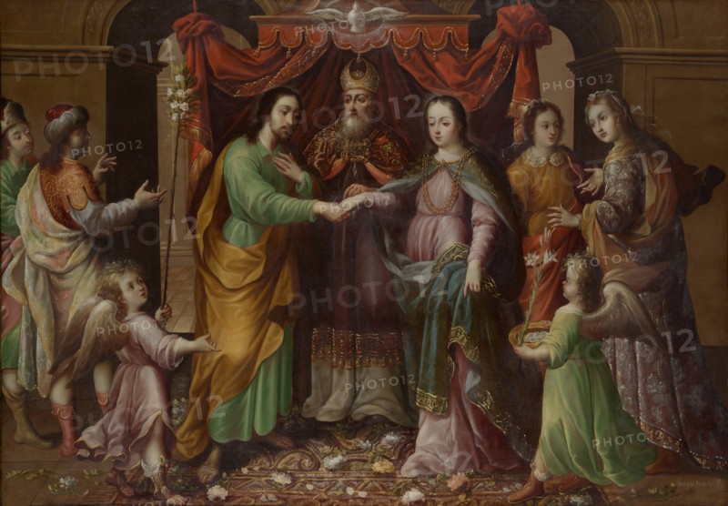 The Marriage of the Virgin, ca. 1690. Creator: José Sánchez.