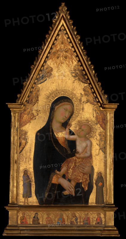 Madonna and Child with Saints and Angels, ca. 1350. Creator: Lippo Memmi.