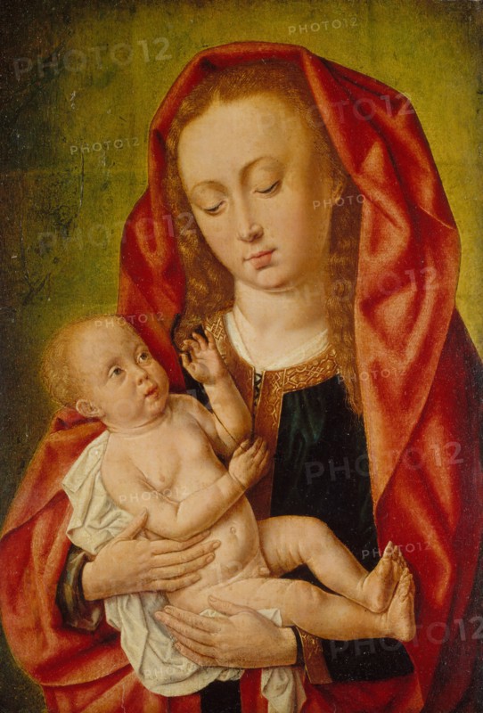 Virgin and Child with a Dragonfly, ca. 1500. Creator: Master of Saint Gilles.