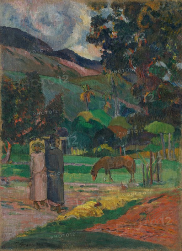 Tahitian Landscape, 1892. Creator: Paul Gauguin.