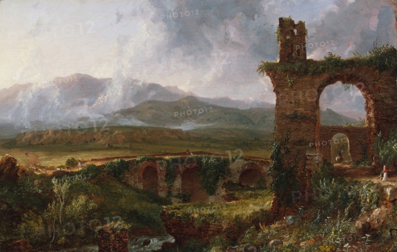 A View near Tivoli (Morning), 1832. Creator: Thomas Cole.
