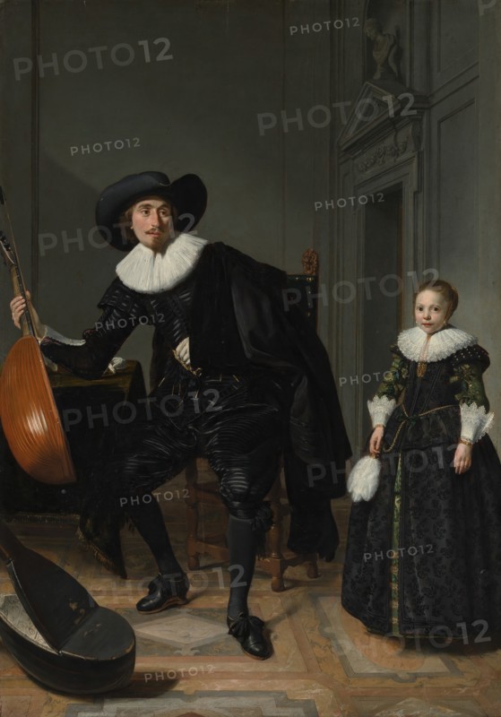 A Musician and His Daughter, 1629. Creator: Thomas de Keyser.