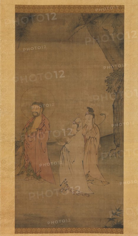 Shakyamuni coming down from the mountains, late 13th-early 14th century. Creator: Unknown.