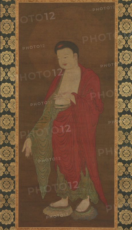 Buddha Amitabha descending from his Pure Land, 13th century. Creator: Unknown.