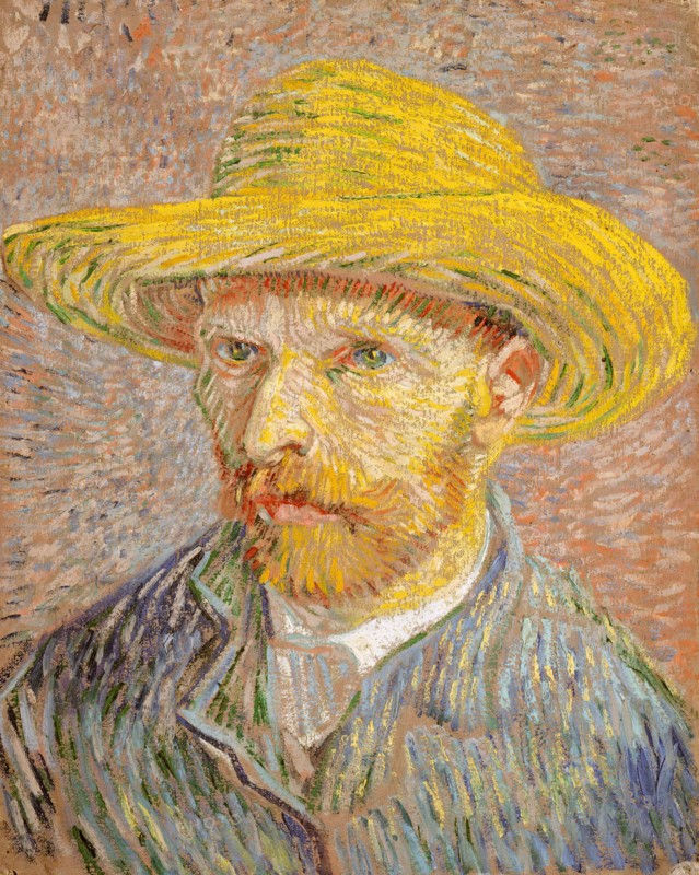 Self-Portrait with a Straw Hat (obverse: The Potato Peeler), 1887. Creator: Vincent van Gogh.