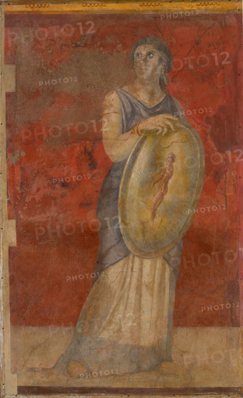 Wall painting from Room H of the Villa of P. Fannius Synistor at Boscoreale, ca. 50-40 B.C. Creator: Unknown.