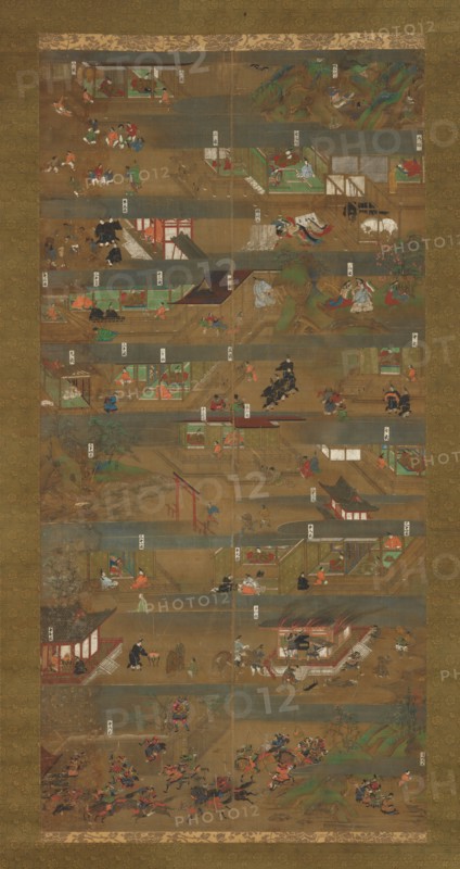 Illustrated Biography of Prince Shotoku (Shotoku Taishi e-den), 14th century. Creator: Unknown.