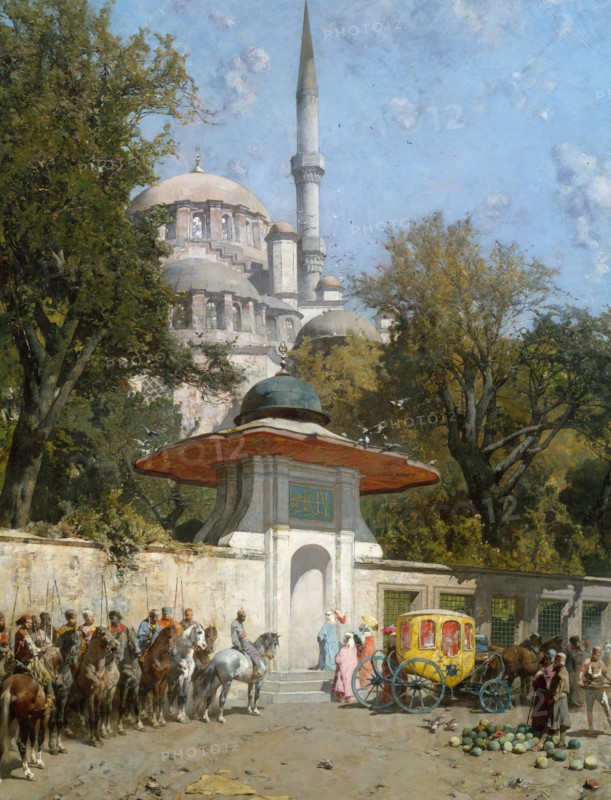 A Mosque, 1872. Creator: Alberto Pasini.