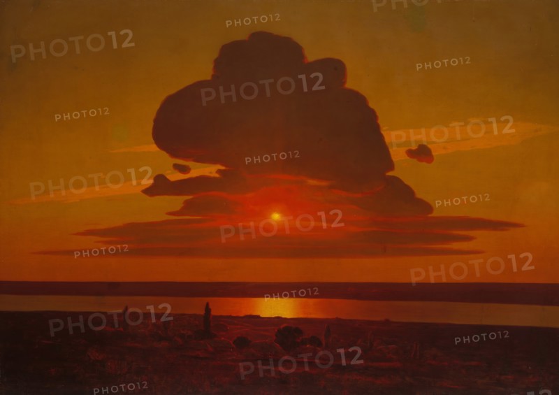 Red Sunset on the Dnieper, 1905-8. Creator: Arkhip Ivanovich Kuindzhi.