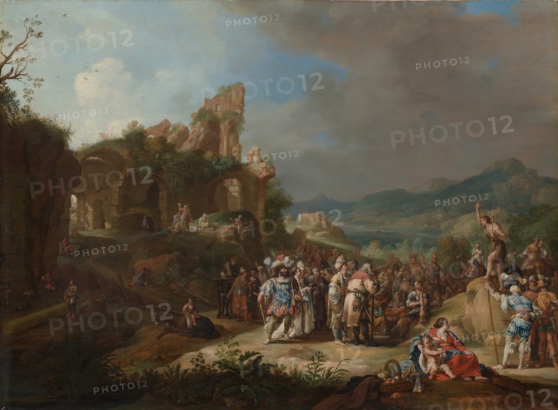 The Preaching of John the Baptist, 1634. Creator: Bartholomeus Breenbergh.