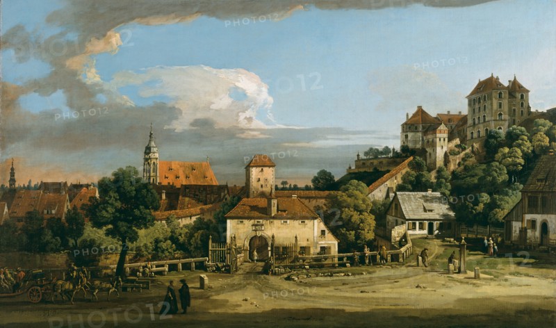 Pirna: The Obertor from the South, mid-1750s. Creator: Bernardo Bellotto.