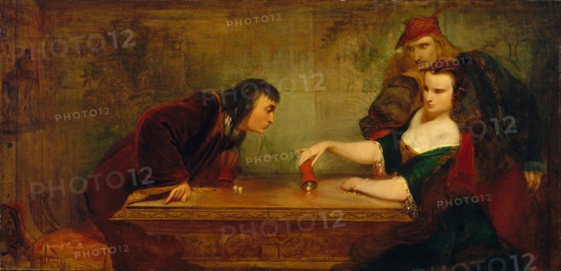 The Last Throw, ca. 1840. Creator: Charles Robert Leslie.