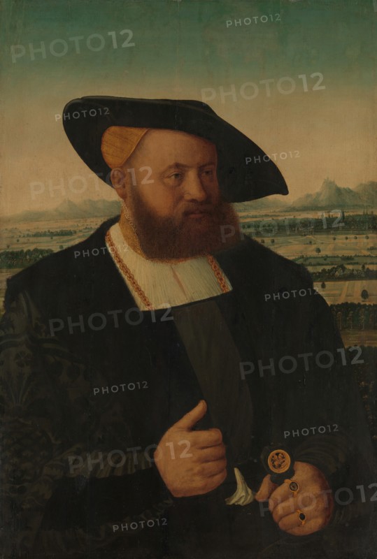 Portrait of a Man with a Moor's Head on His Signet Ring. Creator: Conrad Faber von Creuznach.