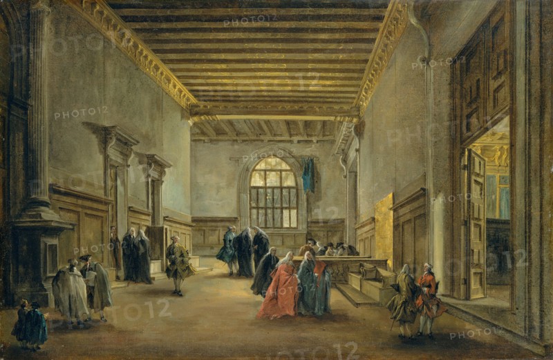 The Antechamber of the Sala del Maggior Consiglio, ca. 1765-68. Creator: Francesco Guardi.