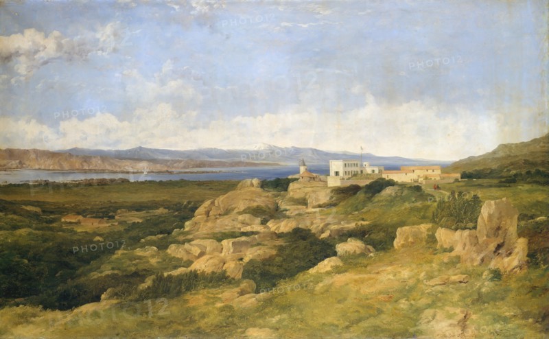 General Garibaldi's Residence at Caprera, 1865. Creator: Frederick Richard Lee.