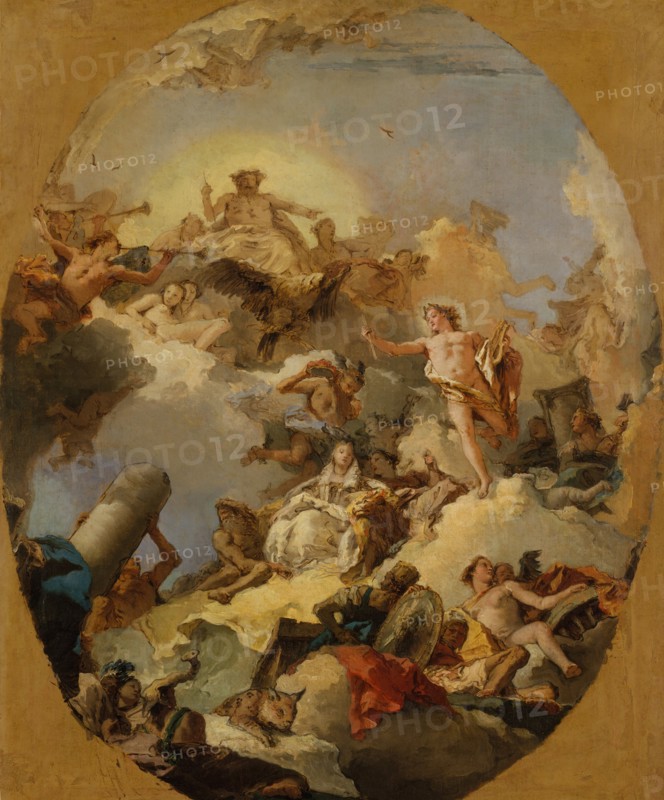 The Apotheosis of the Spanish Monarchy, 1760s. Creator: Giovanni Battista Tiepolo.