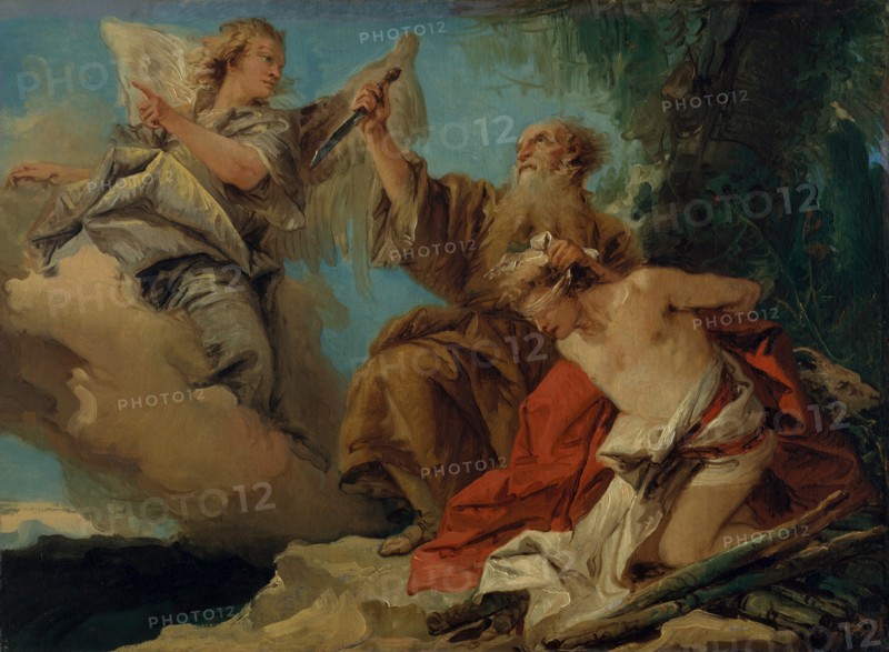 The Sacrifice of Isaac, mid-1750s. Creator: Giovanni Domenico Tiepolo.