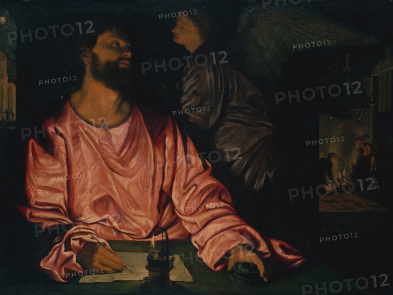 Saint Matthew and the Angel. Creator: Giovanni Girolamo Savoldo.