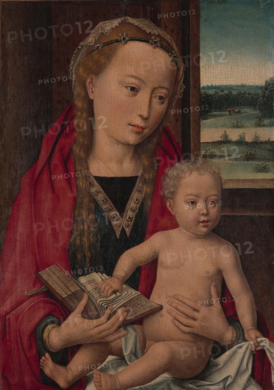 Virgin and Child, ca. 1490-94. Creator: Workshop of Hans Memling (Netherlandish, Seligenstadt, active by 1465-died 1494 Bruges).