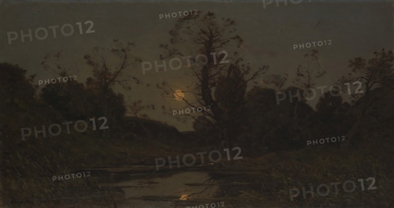 Moonrise, 1885. Creator: Henri-Joseph Harpignies.