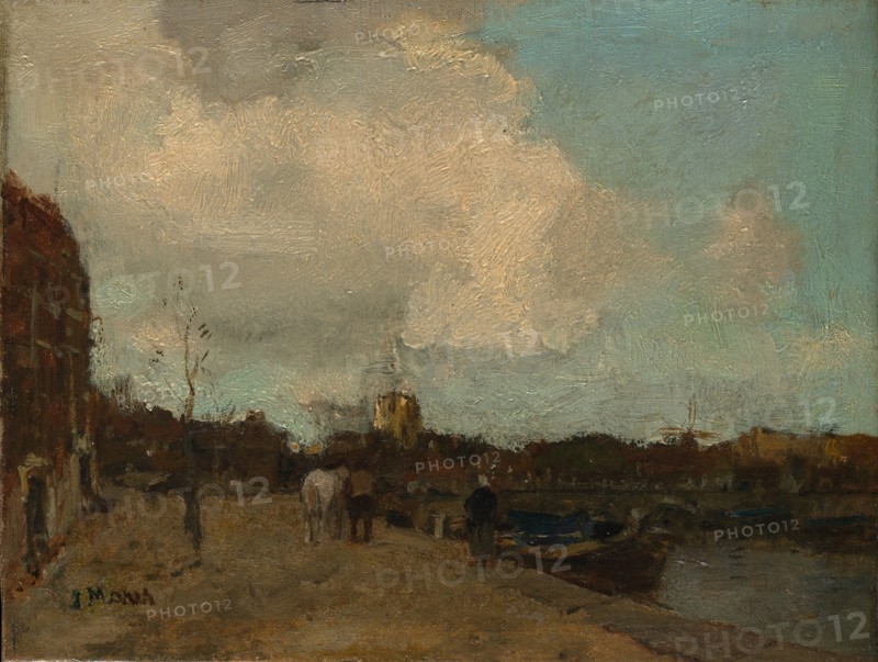 Canal Side. Creator: Jacob Henricus Maris.