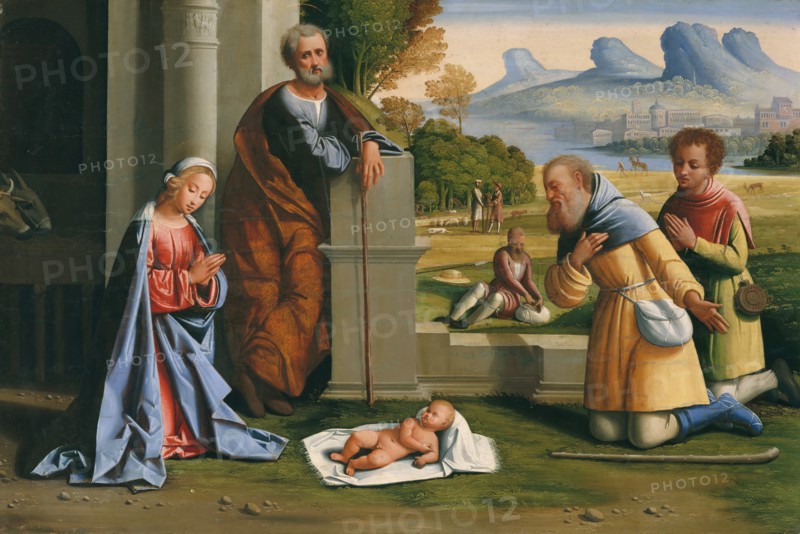 The Adoration of the Shepherds. Creator: L'Ortolano.