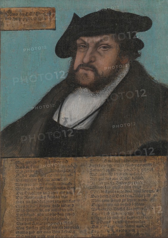 Johann I (1468-1532), the Constant, Elector of Saxony, 1532-33. Creator: Workshop of Lucas Cranach the Elder (German, Kronach 1472-1553 Weimar).