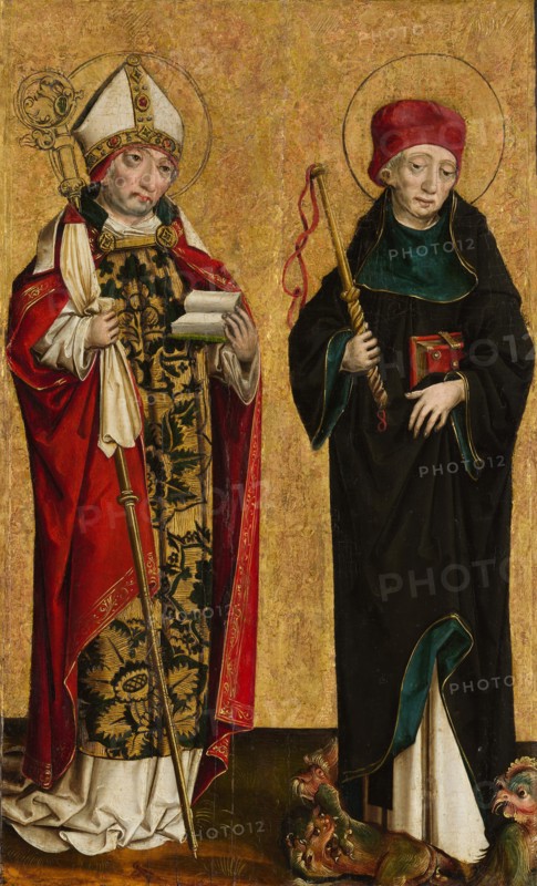 Saint Adalbert and Saint Procopius, ca. 1490-1500. Creator: Master of Eggenburg.